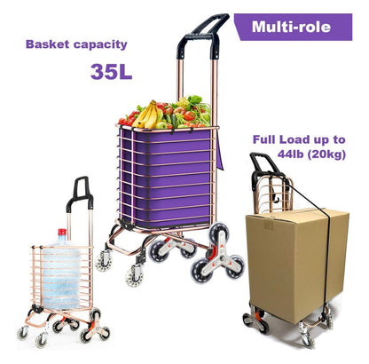 CARRITO DE COMPRAS PLEGABLE MULTIUSOS,  Subir escaleras